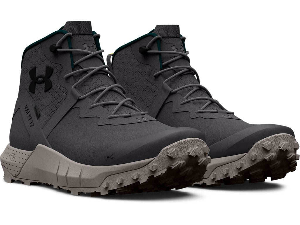Under Armour Men's Micro G Valsetz Trek Mid Leather Waterproof Tactical Boots - High Traction Grip