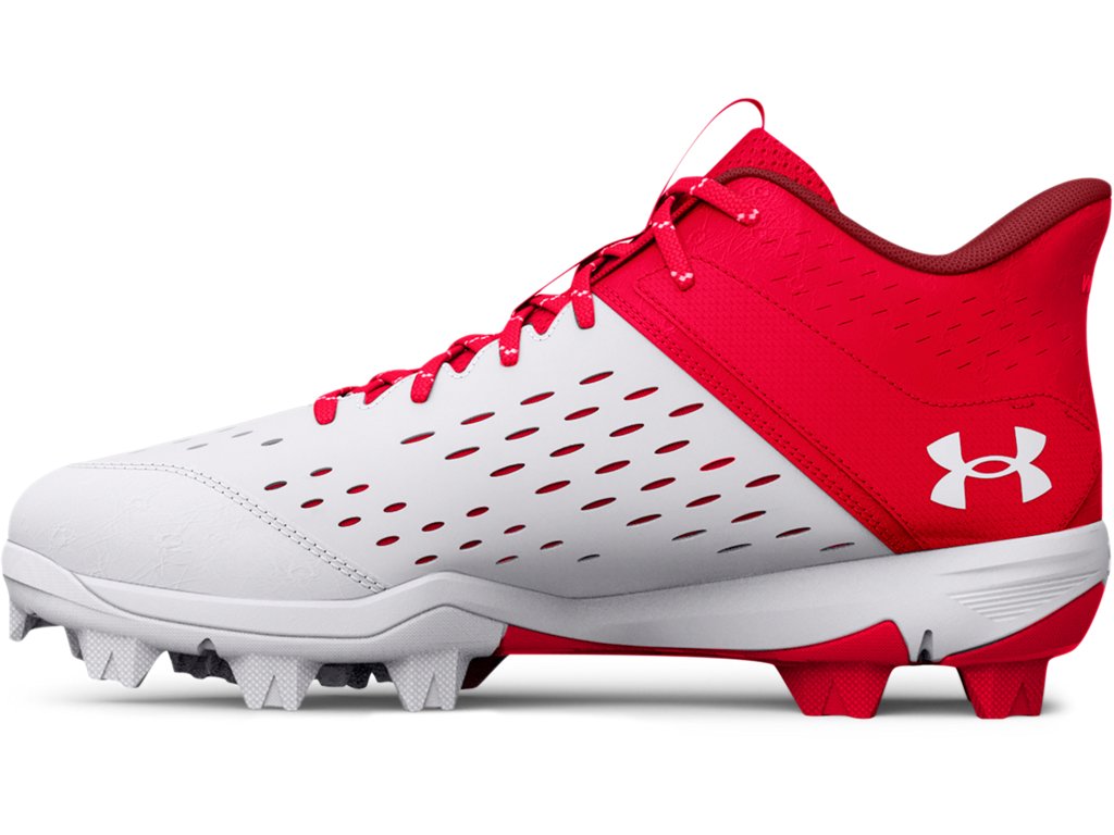 Under Armour Boys Leadoff Mid RM Jr. Baseball Cleats - Optimal Traction and Durability