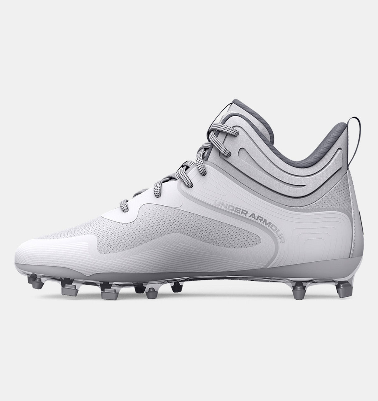 Under Armour Men's UA Command MC Mid Lacrosse Cleats Footwear - Durable and Abrasion Resistant