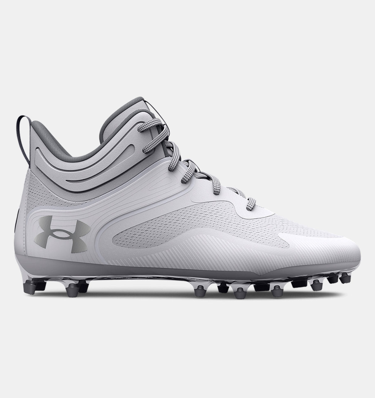 Under Armour Men's UA Command MC Mid Lacrosse Cleats Footwear - Durable and Abrasion Resistant