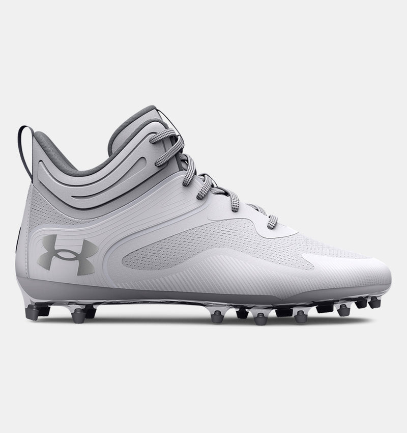 Under Armour Men's UA Command MC Mid Lacrosse Cleats Footwear - Durable and Abrasion Resistant