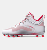 Under Armour Men's UA Command MC Mid Lacrosse Cleats Footwear - Durable and Abrasion Resistant