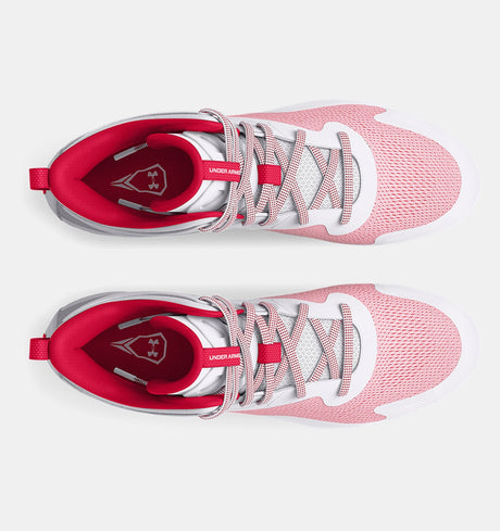 Under Armour Men's UA Command MC Mid Lacrosse Cleats Footwear - Durable and Abrasion Resistant
