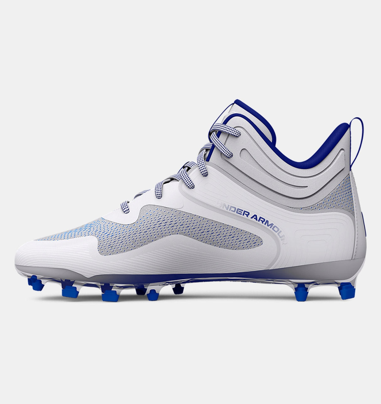 Under Armour Men's UA Command MC Mid Lacrosse Cleats Footwear - Durable and Abrasion Resistant