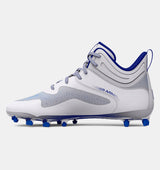Under Armour Men's UA Command MC Mid Lacrosse Cleats Footwear - Durable and Abrasion Resistant