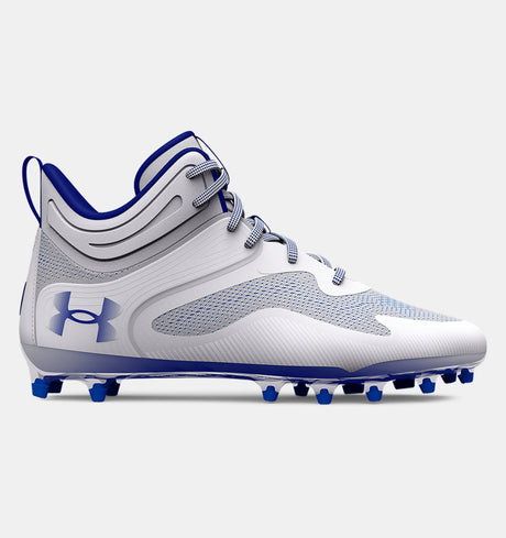 Under Armour Men's UA Command MC Mid Lacrosse Cleats Footwear - Durable and Abrasion Resistant