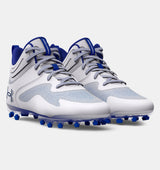 Under Armour Men's UA Command MC Mid Lacrosse Cleats Footwear - Durable and Abrasion Resistant