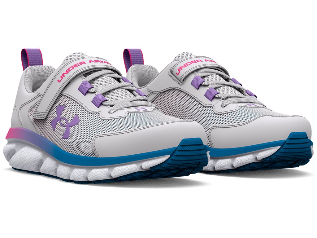 Under Armour Girls Pre-School UA Assert 9 Wide AC Running Shoes - Lightweight with Cushioned EVA Midsole