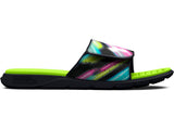 Under Armour Mens UA Ignite Pro Graphic Strap Slides Footwear - Comfortable Foam Footbed