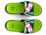 Under Armour Mens UA Ignite Pro Graphic Strap Slides Footwear - Comfortable Foam Footbed