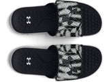 Under Armour Mens UA Ignite Pro Graphic Strap Slides Footwear - Comfortable Foam Footbed