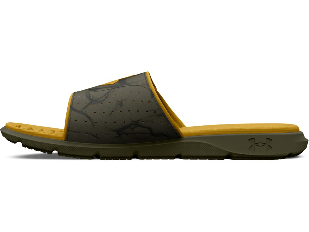 Under Armour Mens UA Ignite Pro Graphic Strap Slides Footwear - Comfortable Foam Footbed
