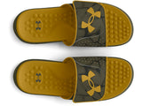 Under Armour Mens UA Ignite Pro Graphic Strap Slides Footwear - Comfortable Foam Footbed