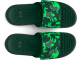 Under Armour Mens UA Ignite Pro Graphic Strap Slides Footwear - Comfortable Foam Footbed