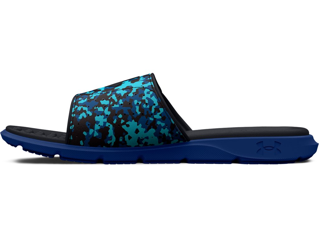 Under Armour Mens UA Ignite Pro Graphic Strap Slides Footwear - Comfortable Foam Footbed