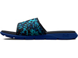 Under Armour Mens UA Ignite Pro Graphic Strap Slides Footwear - Comfortable Foam Footbed