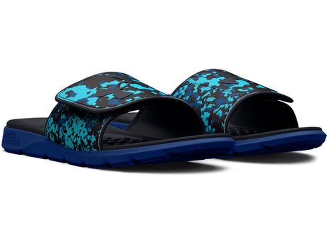 Under Armour Mens UA Ignite Pro Graphic Strap Slides Footwear - Comfortable Foam Footbed