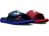 Under Armour Mens UA Ignite Pro Graphic Strap Slides Footwear - Comfortable Foam Footbed