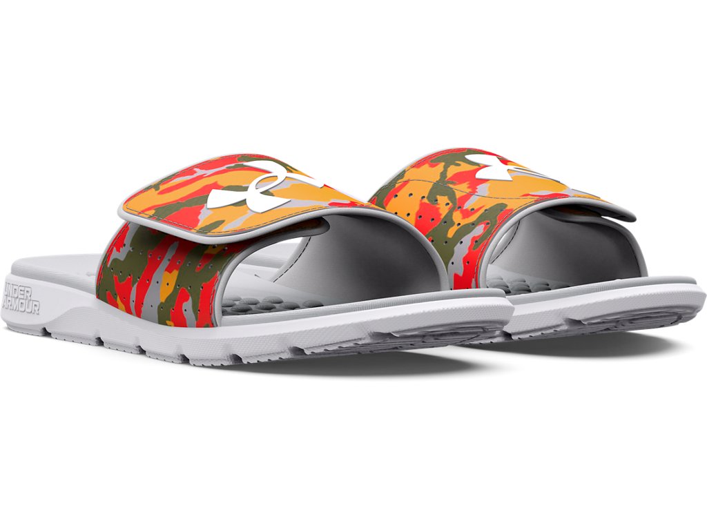 Under Armour Mens UA Ignite Pro Graphic Strap Slides Footwear - Comfortable Foam Footbed