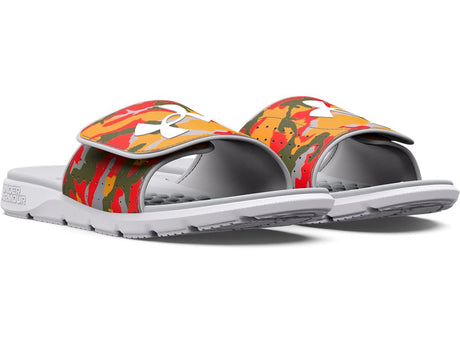 Under Armour Mens UA Ignite Pro Graphic Strap Slides Footwear - Comfortable Foam Footbed
