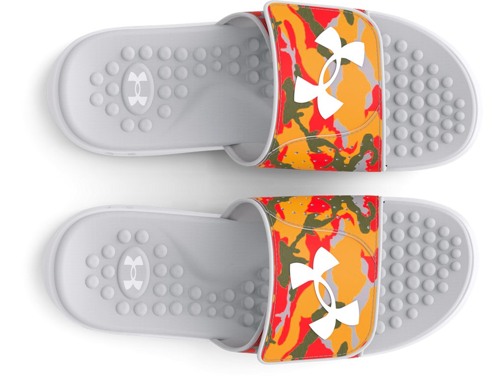 Under Armour Mens UA Ignite Pro Graphic Strap Slides Footwear - Comfortable Foam Footbed