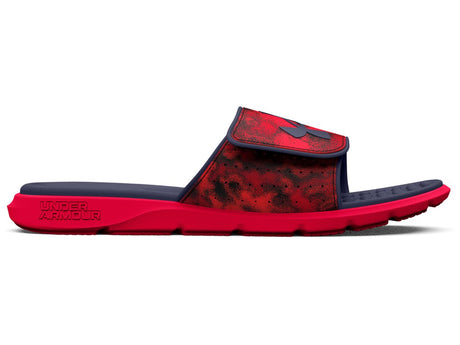 Under Armour Mens UA Ignite Pro Graphic Strap Slides Footwear - Comfortable Foam Footbed