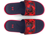 Under Armour Mens UA Ignite Pro Graphic Strap Slides Footwear - Comfortable Foam Footbed