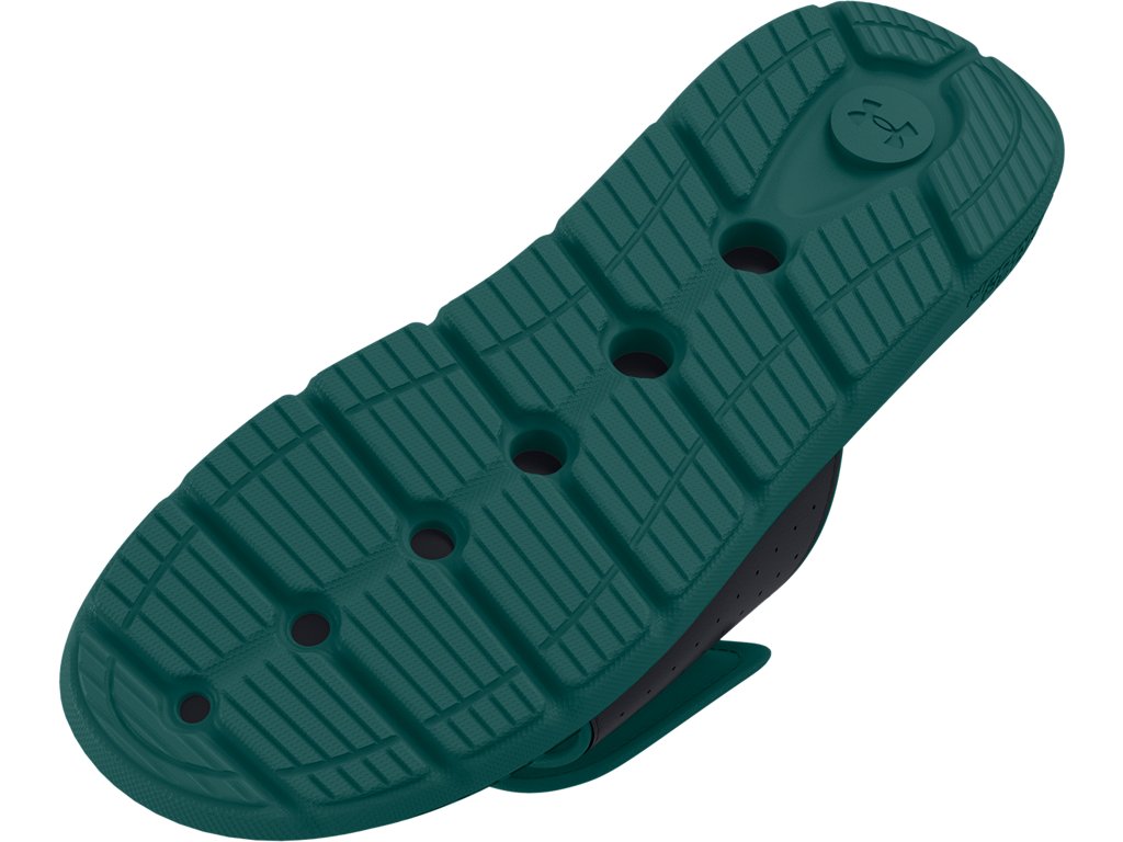 Under Armour Mens Ignite Pro Graphic Footbed Slides - Adjustable Synthetic Strap