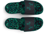 Under Armour Mens Ignite Pro Graphic Footbed Slides - Adjustable Synthetic Strap