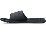 Under Armour Mens Ignite Pro Graphic Footbed Slides - Adjustable Synthetic Strap