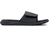 Under Armour Mens Ignite Pro Graphic Footbed Slides - Adjustable Synthetic Strap