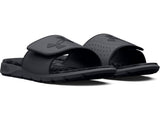 Under Armour Mens Ignite Pro Graphic Footbed Slides - Adjustable Synthetic Strap
