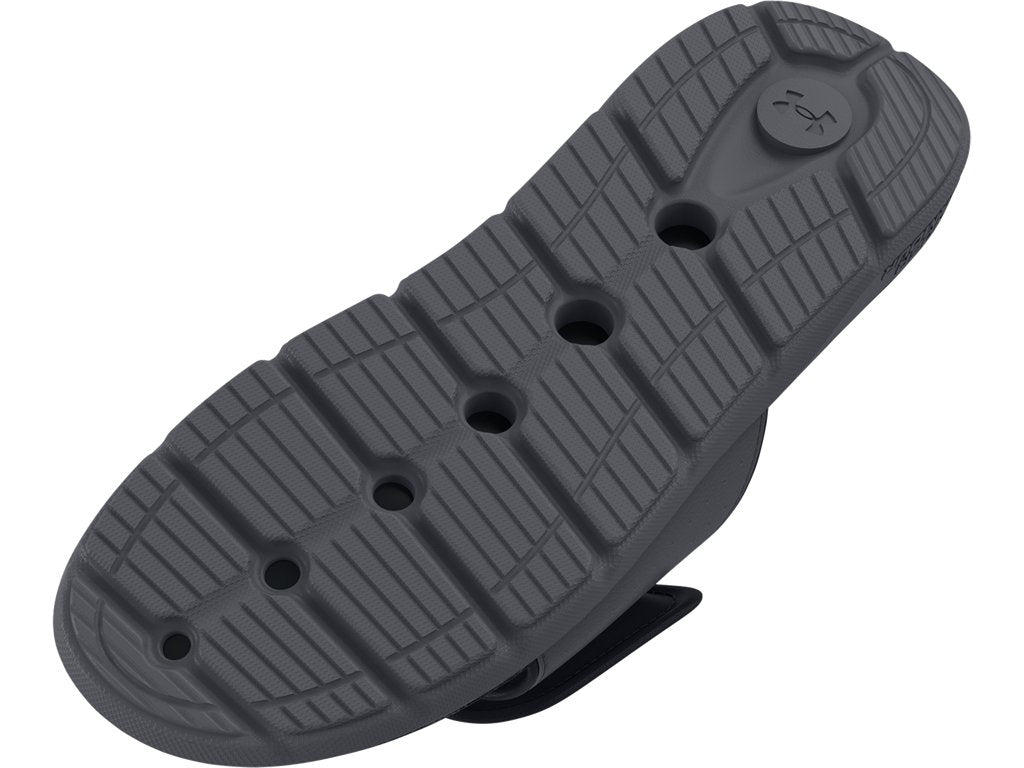 Under Armour Mens Ignite Pro Graphic Footbed Slides - Adjustable Synthetic Strap