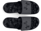 Under Armour Mens Ignite Pro Graphic Footbed Slides - Adjustable Synthetic Strap
