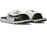 Under Armour Mens Ignite Pro Graphic Footbed Slides - Adjustable Synthetic Strap