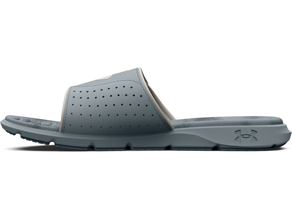 Under Armour Mens Ignite Pro Graphic Footbed Slides - Adjustable Synthetic Strap