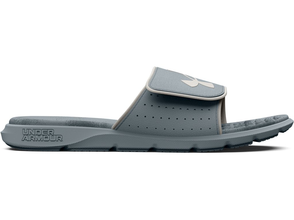 Under Armour Mens Ignite Pro Graphic Footbed Slides - Adjustable Synthetic Strap