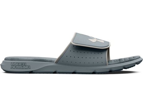 Under Armour Mens Ignite Pro Graphic Footbed Slides - Adjustable Synthetic Strap