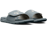 Under Armour Mens Ignite Pro Graphic Footbed Slides - Adjustable Synthetic Strap