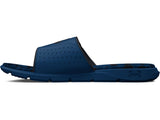 Under Armour Mens Ignite Pro Graphic Footbed Slides - Adjustable Synthetic Strap