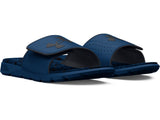 Under Armour Mens Ignite Pro Graphic Footbed Slides - Adjustable Synthetic Strap