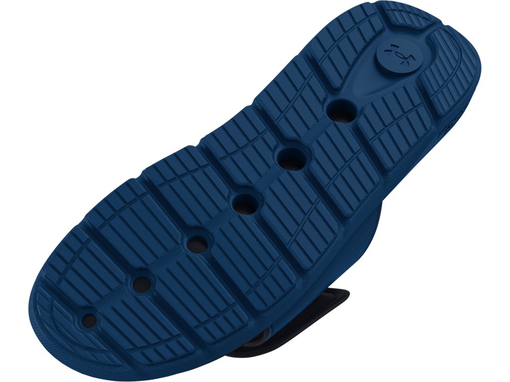 Under Armour Mens Ignite Pro Graphic Footbed Slides - Adjustable Synthetic Strap