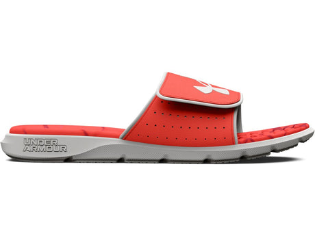 Under Armour Mens Ignite Pro Graphic Footbed Slides - Adjustable Synthetic Strap