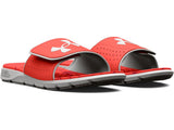 Under Armour Mens Ignite Pro Graphic Footbed Slides - Adjustable Synthetic Strap