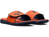 Under Armour Mens Ignite Pro Graphic Footbed Slides - Adjustable Synthetic Strap