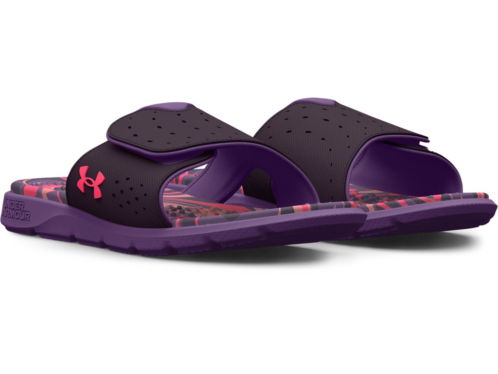 Under Armour Women's Ignite Pro Graphic Footbed Slides - Textured Foam Comfort
