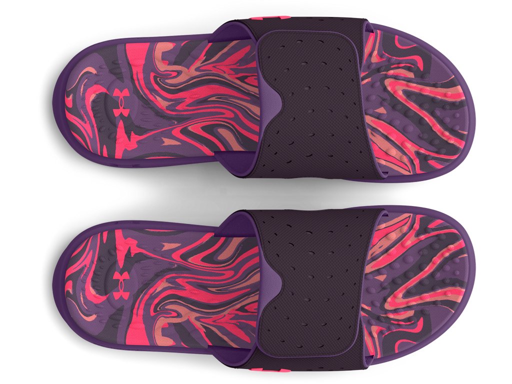 Under Armour Women's Ignite Pro Graphic Footbed Slides - Textured Foam Comfort
