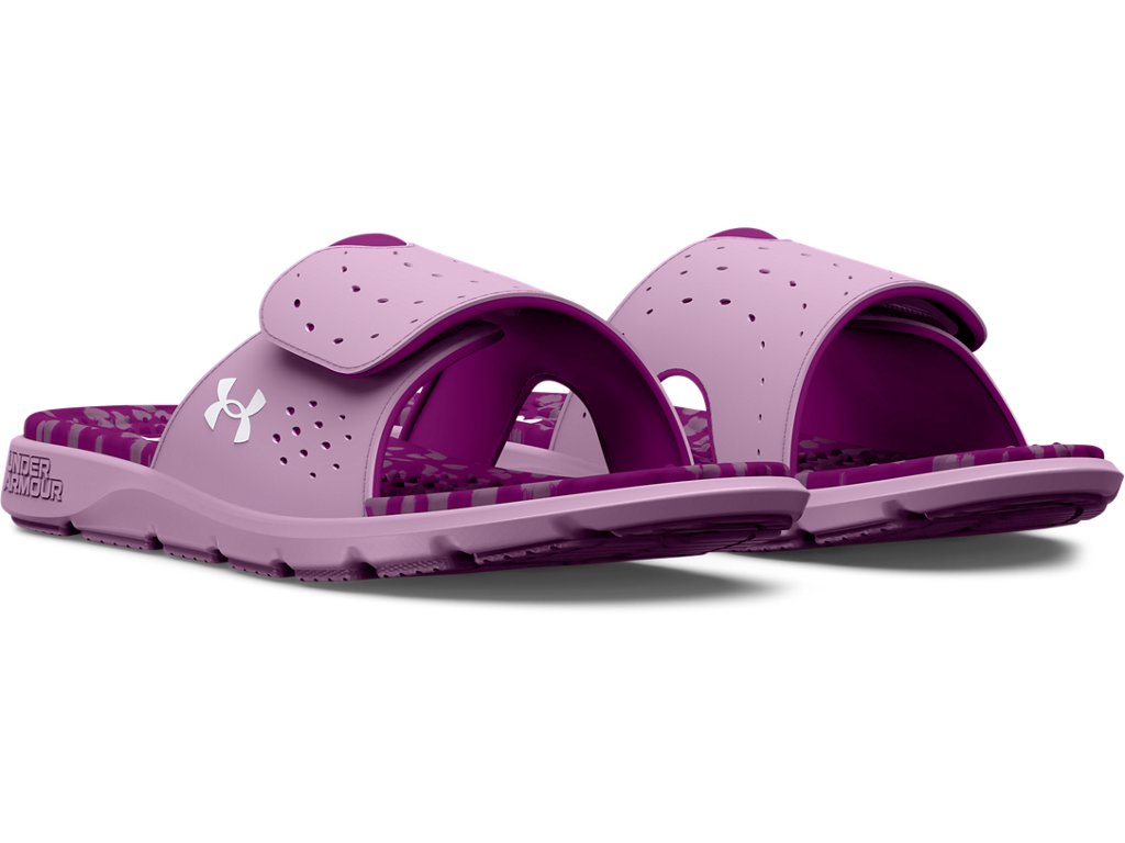 Under Armour Women's Ignite Pro Graphic Footbed Slides - Textured Foam Comfort