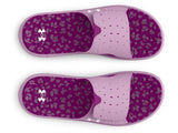 Under Armour Women's Ignite Pro Graphic Footbed Slides - Textured Foam Comfort
