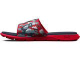 Under Armour Boys Ignite Pro Graphic Strap Slides - Textured Foam Footbed